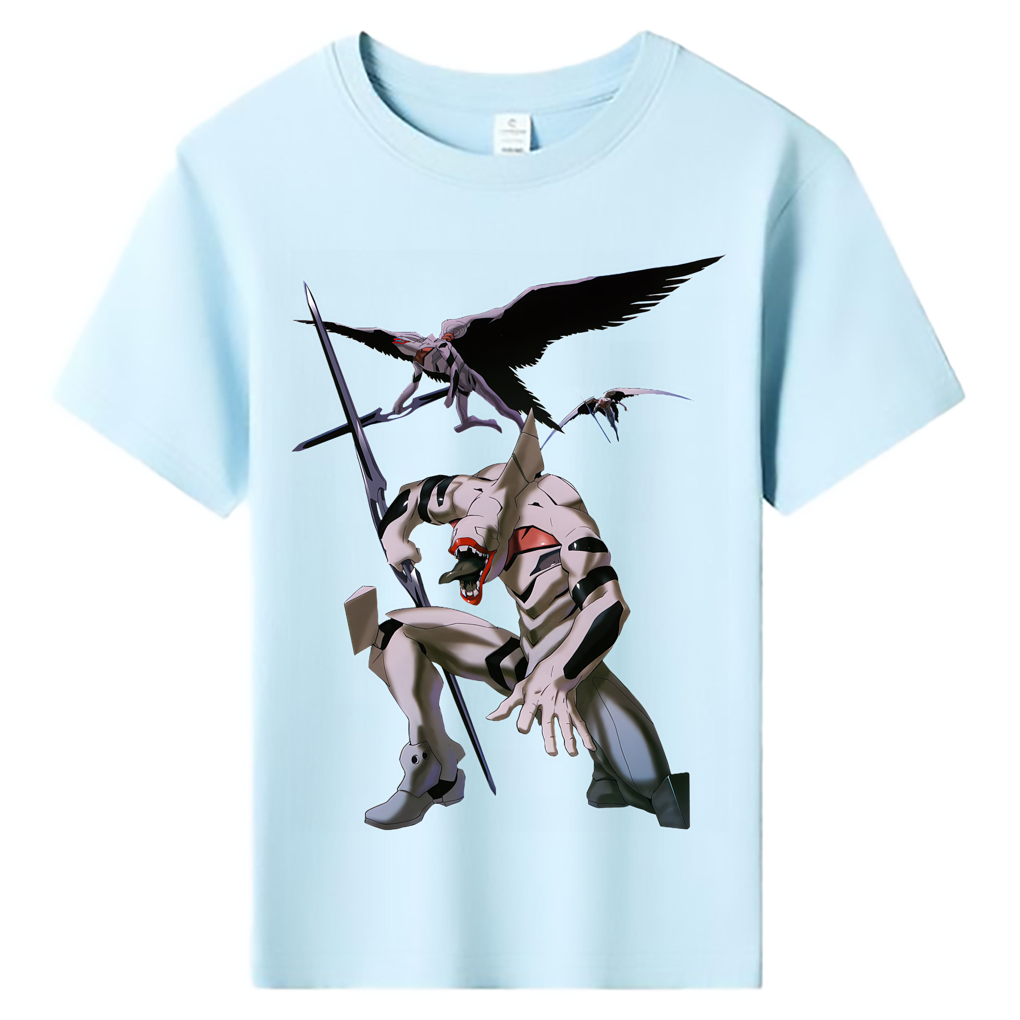 （画像用） EVA 新世紀エヴァンゲリオン 綿100％キッズTシャツ（フロントプリント）